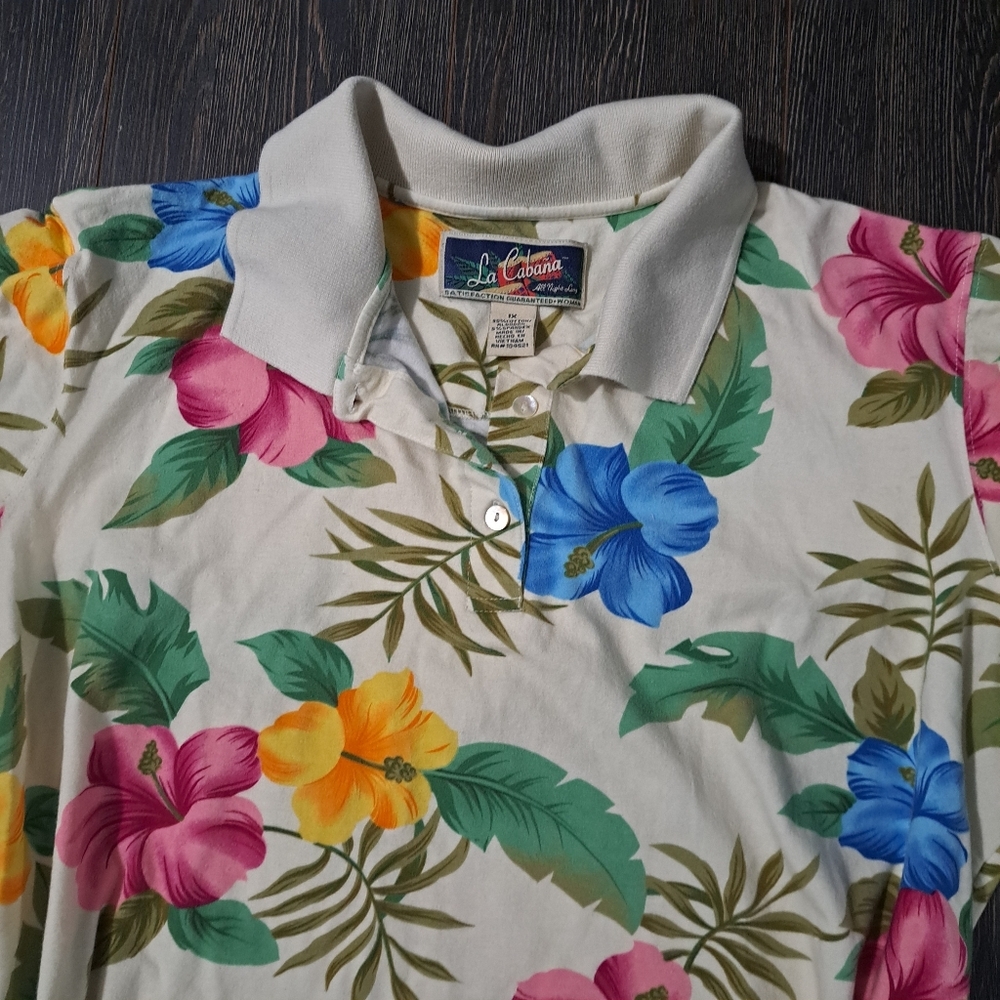 La Cabana Floral Polo Shirt - Picture 3 of 6